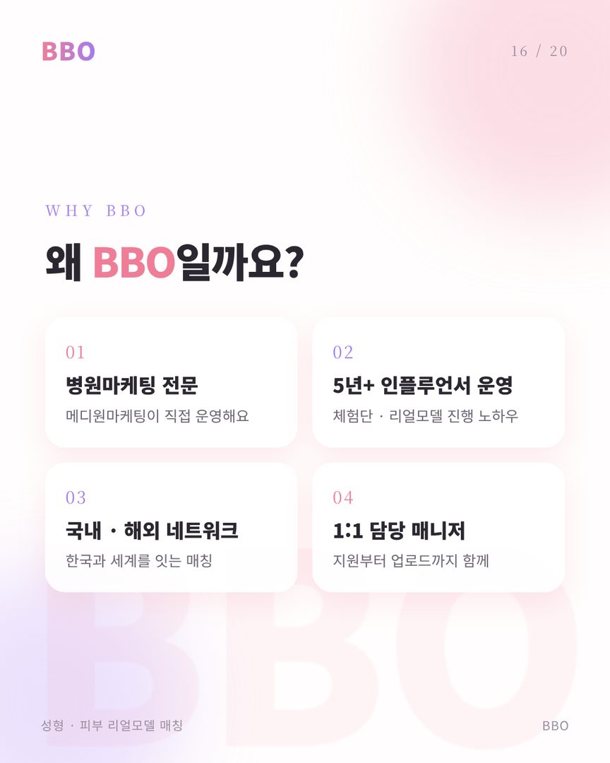 BBO가 크리에이터와 함께하는 방식