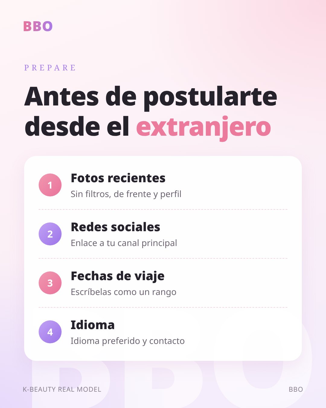 Antes de postularte desde el extranjero