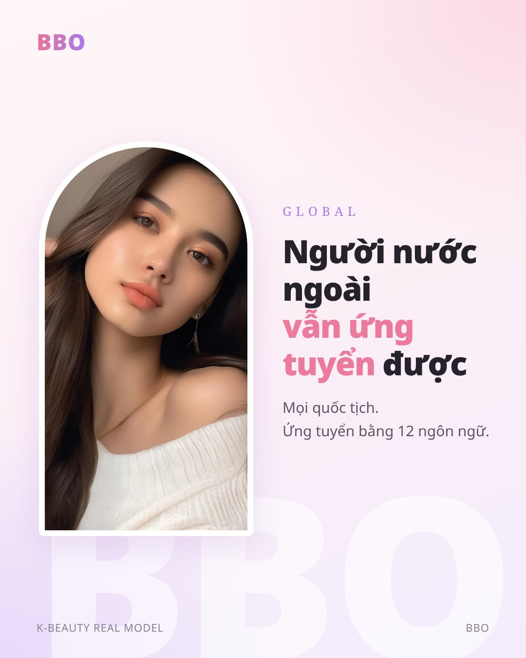 Người nước ngoài vẫn ứng tuyển được — Mọi quốc tịch. Ứng tuyển bằng 12 ngôn ngữ.