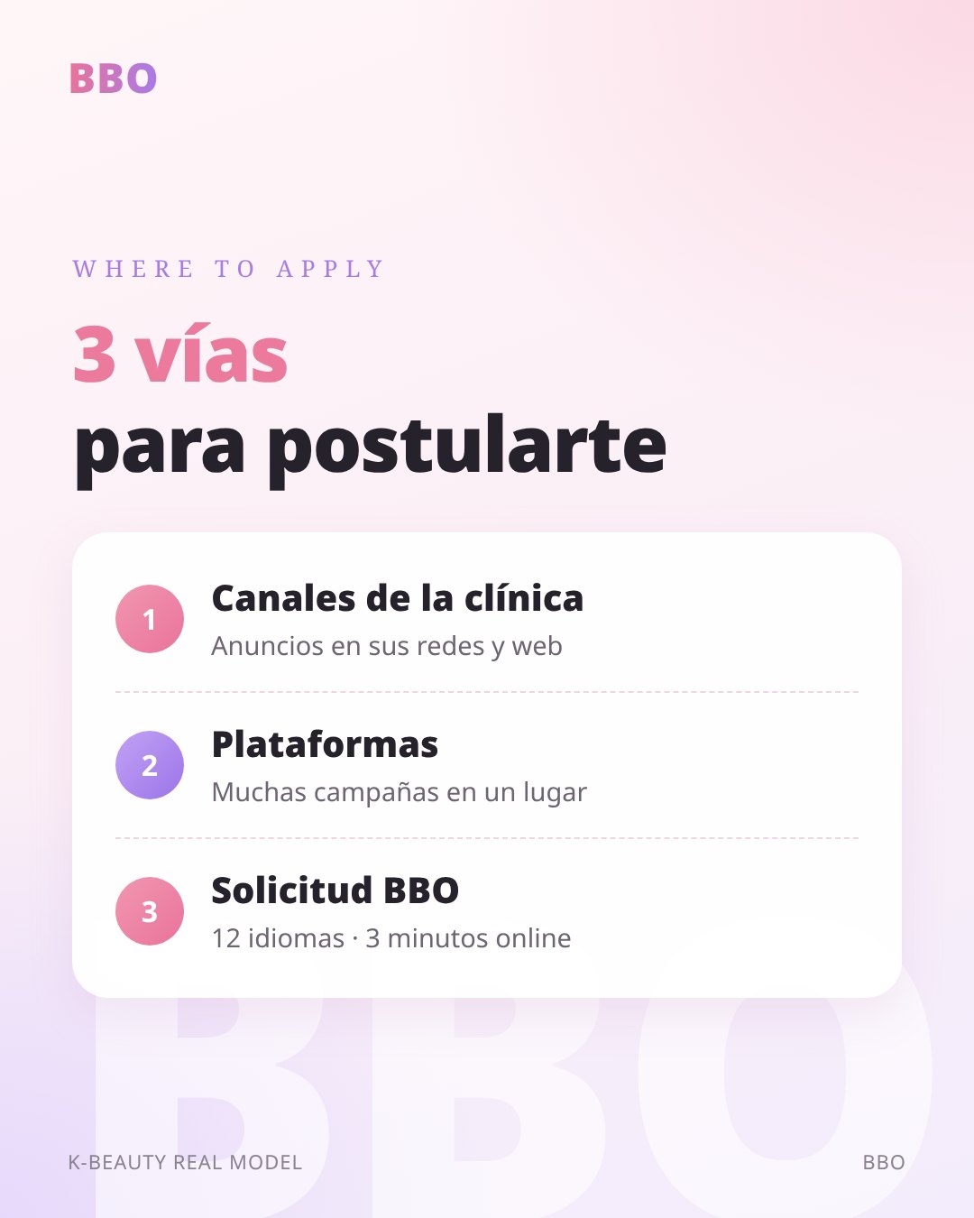 3 vías para postularte