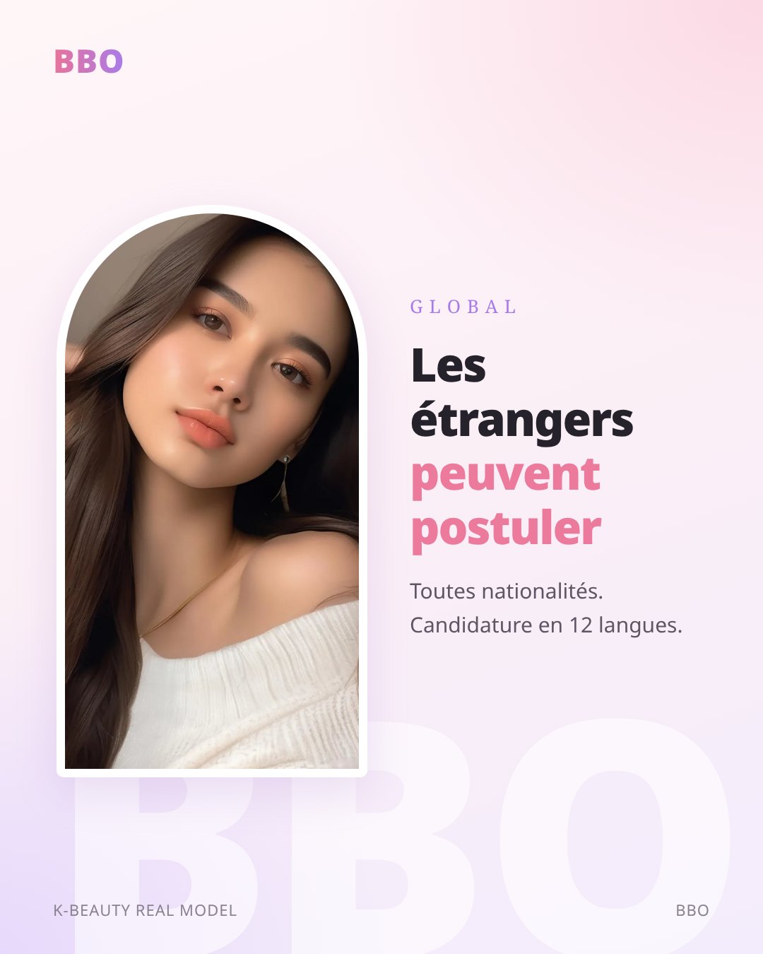 Les étrangers peuvent postuler — Toutes nationalités. Candidature en 12 langues.